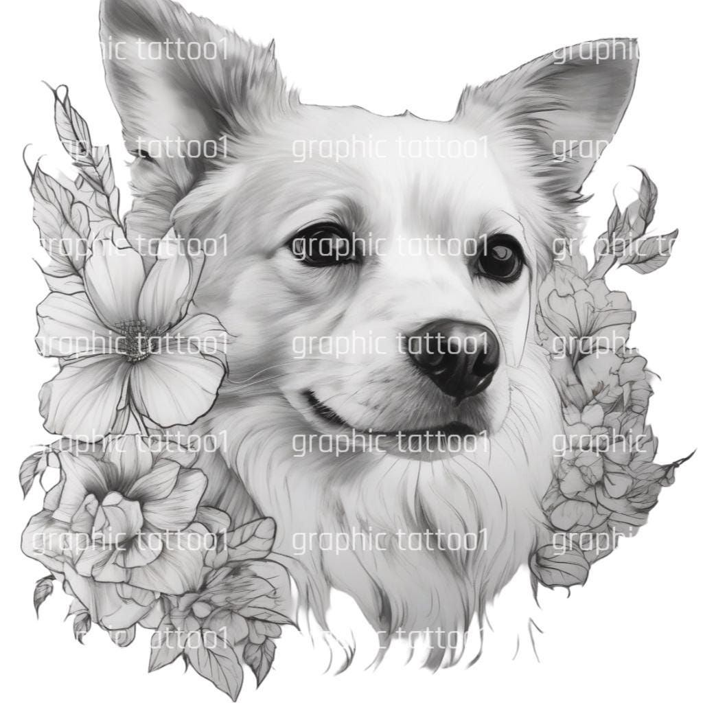il_fullxfull.6381217164_3932.jpg Vintage Dog Print | Dog Memorial Clipart and Gift | Unique Christmas PNG, Ornament Designs | Sublimation & Dog Breeds Art - Image 1