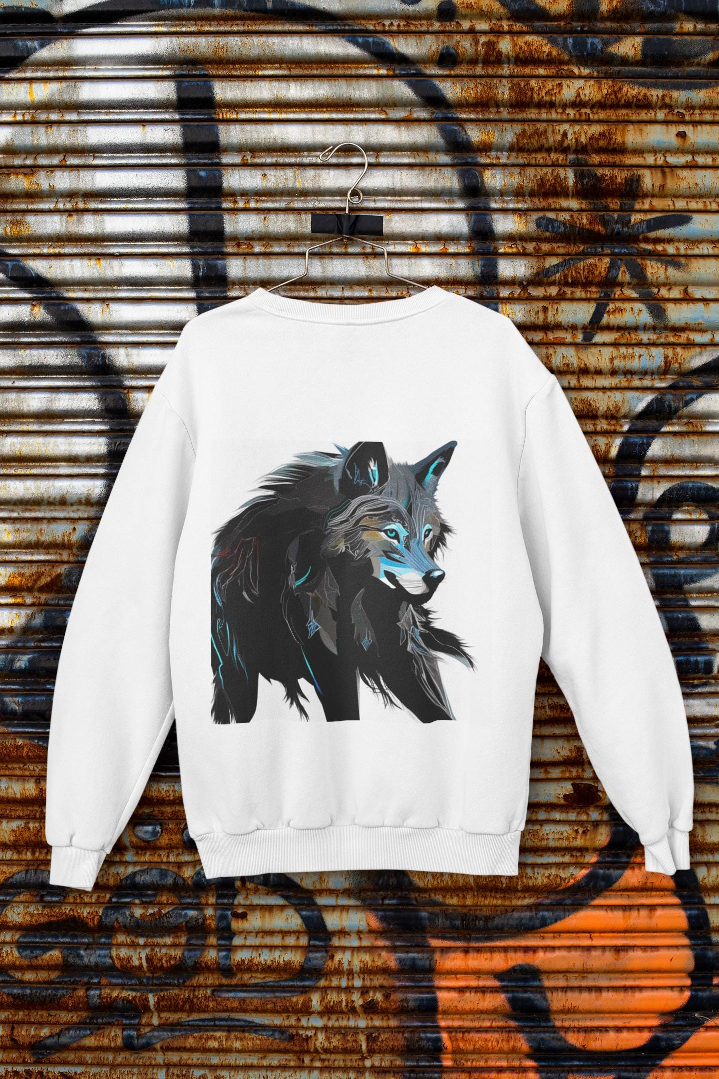 il_fullxfull.6404088990_ixvv.jpg Mystical Wolf Tattoo Art SVG Bundle | Celestial Tribal Floral Designs for Shirts and T-Shirts | Fantasy Gift for Him & Her - Image 1