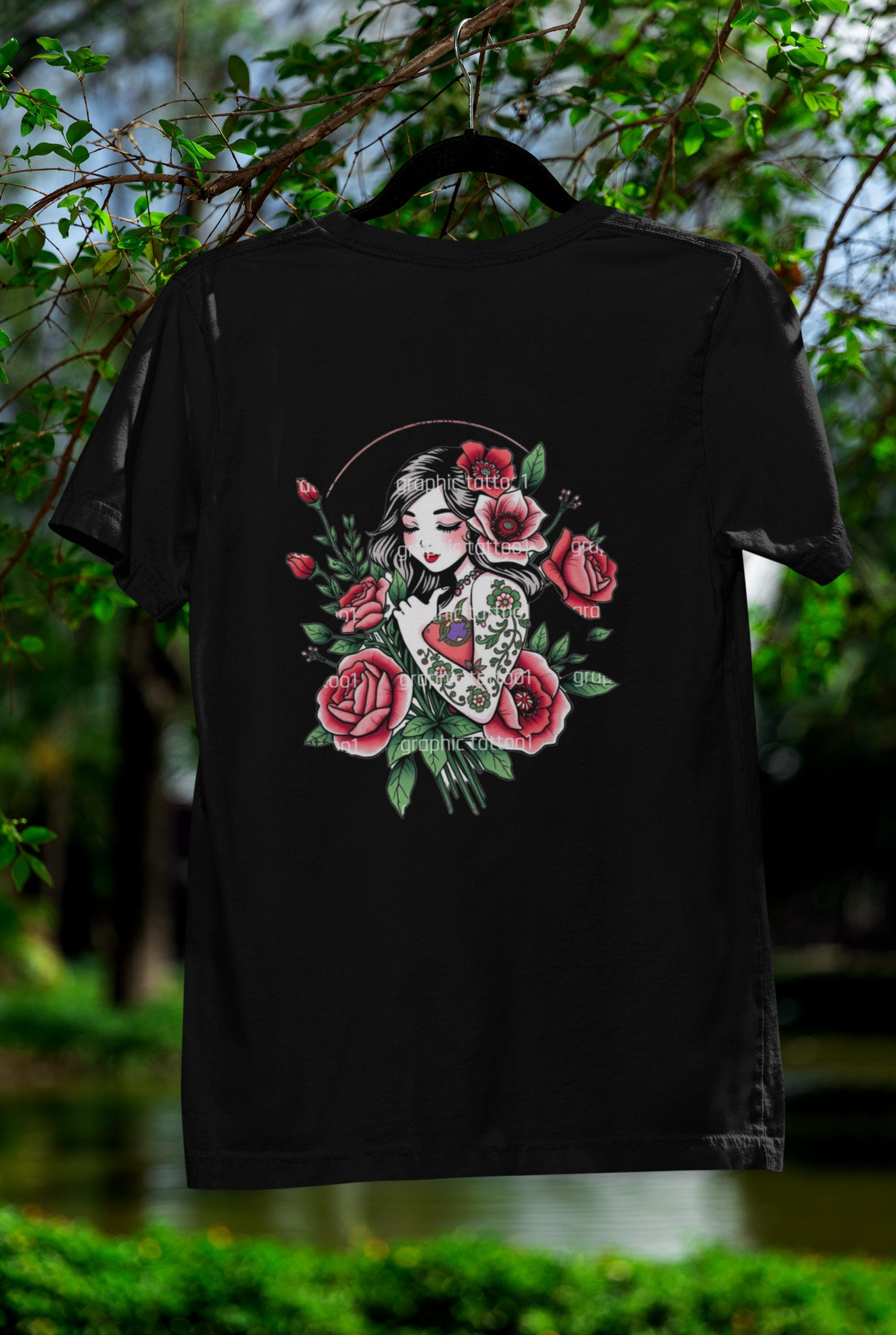 il_fullxfull.6414859286_jt48.jpg Dark Gothic Skull and Heart Tattoo SVG | Printable PNG and SVG Files | Alternative Fashion Design | Instant Digital Download - Image 1