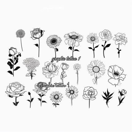 Birth Month SVG Bundle, Beautiful Floral Designs, Perfect for DIY Birthday Projects,Unique Gift for Flower Lovers