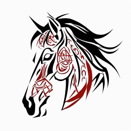 Tribal Horse SVG - 10 Unique Designs, Editable Cut Files for Vinyl & Tattoo, Celtic Style Horse Graphics