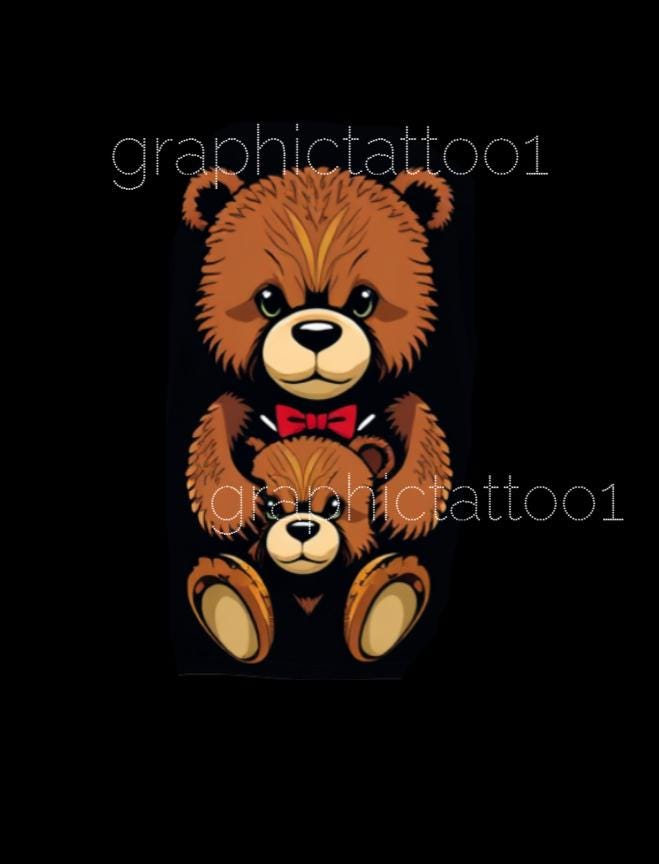 il_fullxfull.6441221768_4n20.jpg 10 Stylish Modern Teddy Bear T-Shirt Designs | Unique Bundle for Fashion Lovers - Image 1