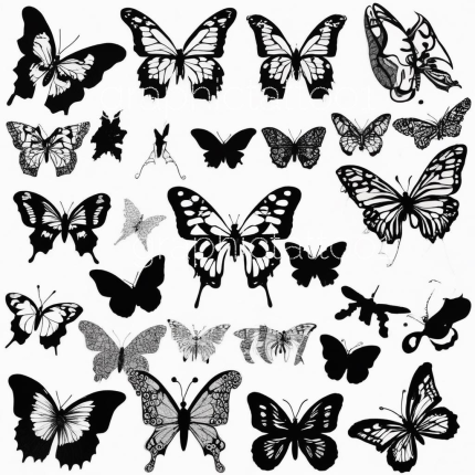 Monarch SVG Bundle | Butterfly SVG, Digital Download, Laser Cutting File & Engraving Graphics for Crafts