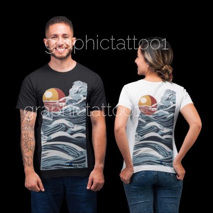Sun and Waves Abstract | Thug Life PNG and SVG | Sublimation Instant Digital Download for Crafting & Design