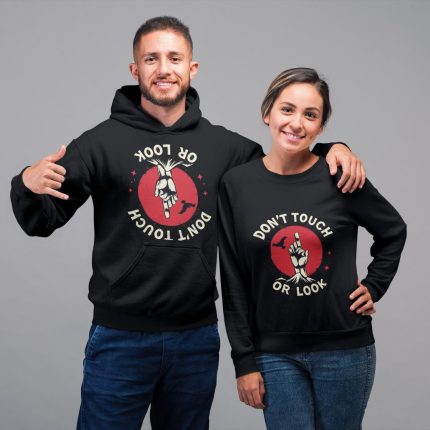 Don't Touch or Look T-Shirt Design | Exclusive Digital PNG & SVG for Crafting, Funny Graphic Tee Template