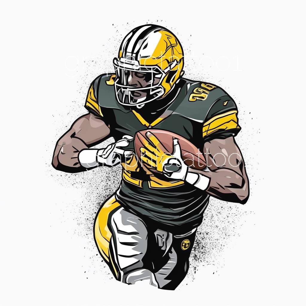 il_fullxfull.6450155050_3cvv.jpg 10 Football Player SVG Bundle | Set of 10 Unique Designs | Ideal for Cricut | Instant Digital Download - Image 1