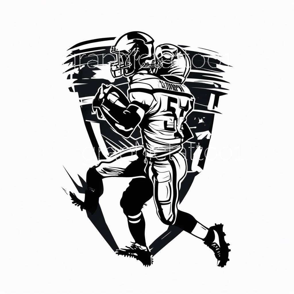 il_fullxfull.6451087356_sjd1.jpg 10 Football Player SVG Bundle | Set of 10 Unique Designs | Ideal for Cricut | Instant Digital Download - Image 1