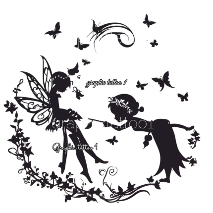 Cute Fairy Cut File | Fancy Fairy Vector Graphic Silhouette for Cricut & Cameo, SVG/PNG Instant Download