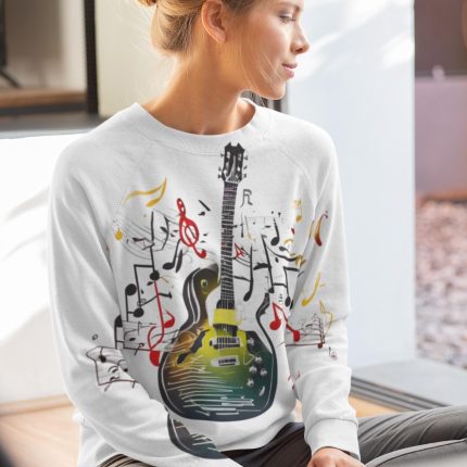 Rock Guitar Svg & PNG File | Electric Guitar Tattoo Clipart and Flames Vector for T-Shirts Design Download