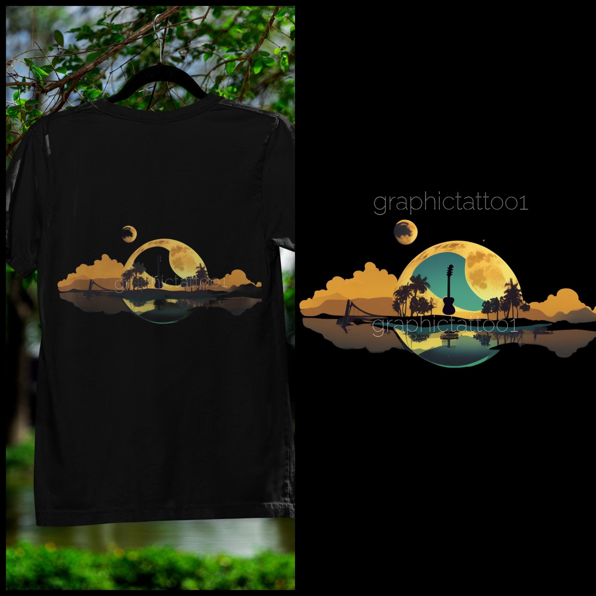 il_fullxfull.6492390881_e08x.jpg Unique Guitar Shirt | Musician Apparel | Gift for Guitar Lovers, Digital PNG Download for Him & Her - Image 1
