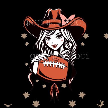 American Football Clipart, 10 Unique Sublimation Designs, Cowgirl & Western Digital Images, Instant Download Png for T-shirts