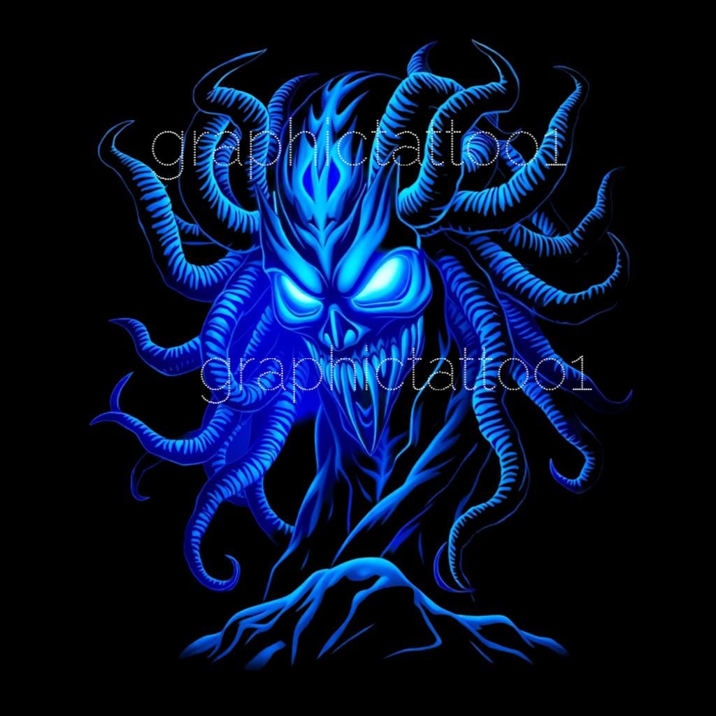 il_fullxfull.6508730897_f09e.jpg Sublimation Medusa T-Shirt Design - Creepy Halloween Printable Art for DIY Costumes & Gifts - Image 1