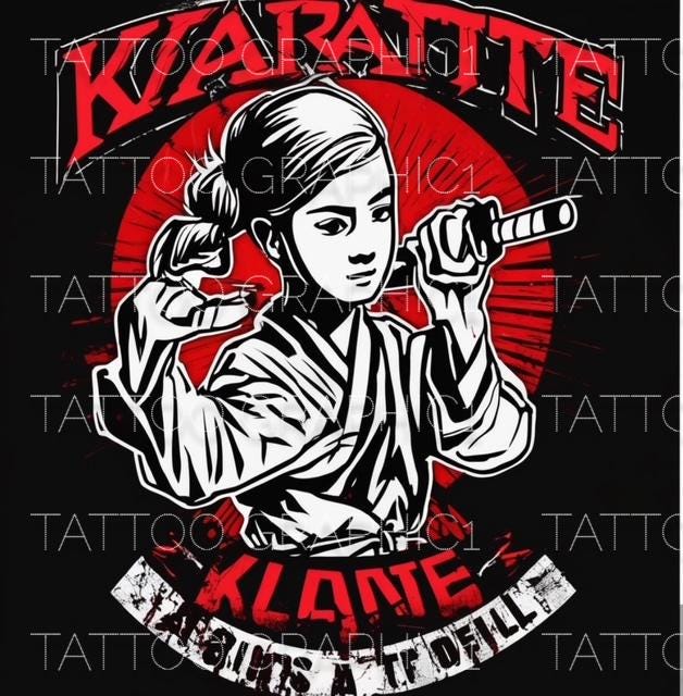 il_fullxfull.6529851210_968a.jpg Karate Martial Arts Girl Kick PNG | Digital Cut File for Crafts, Kids Sports Decor, Scrapbooking & DIY Projects - Image 1