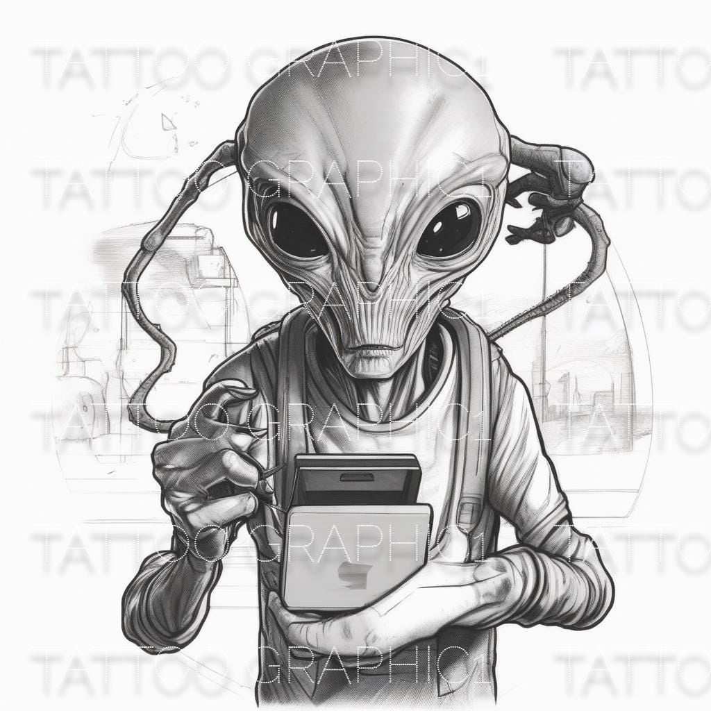il_fullxfull.6536015808_cg3k.jpg UFO Sighting Clip Art Pack | Alien Encounter SVG, Printable Vector Files for Cricut & Crafts - Image 1