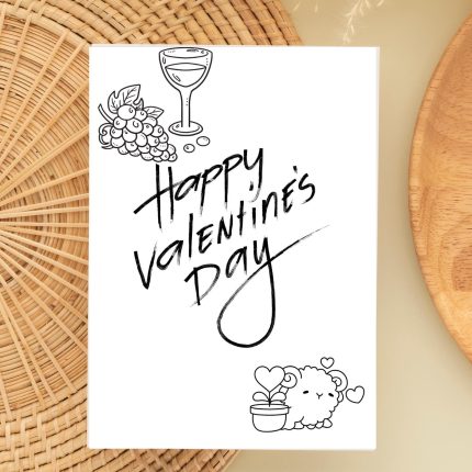 Valentine Coloring Pages - Set of 3 Printable Sheets, DIY Kids Valentine Activity, Great Gift Idea for Children