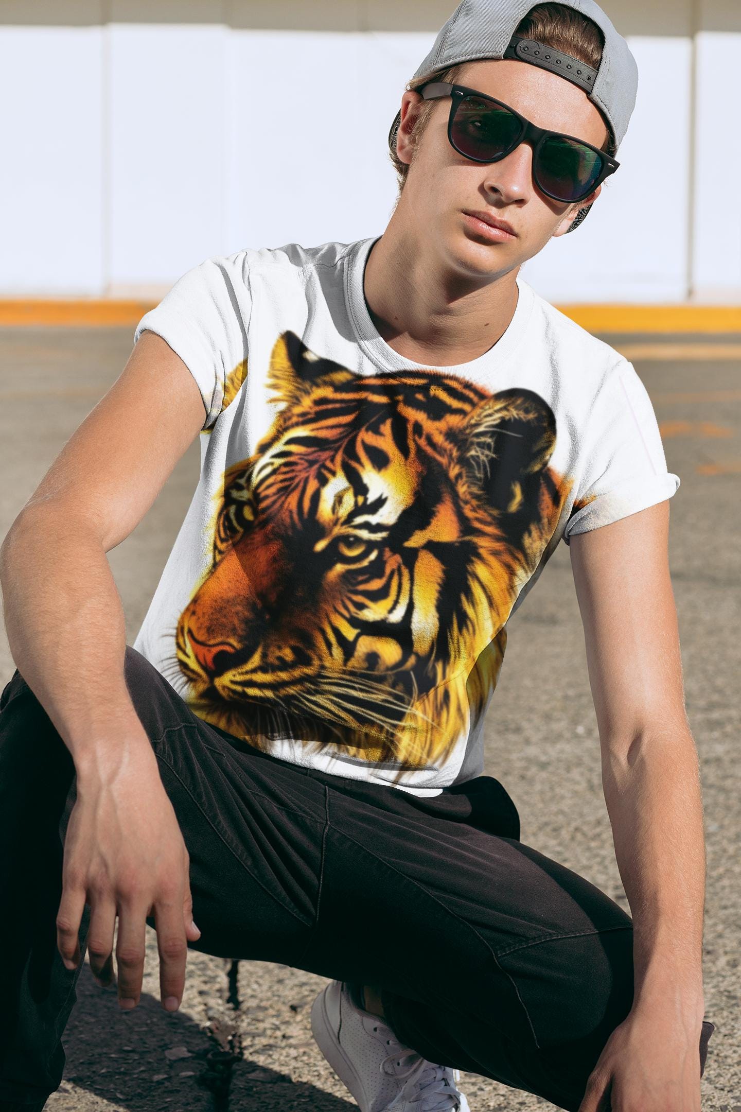 il_fullxfull.6584011131_dj3x.jpg Tigers Mascot PNG - Digital Download for DIY Projects, Instant Art Design in Gold & Black, Perfect for Crafting - Image 1