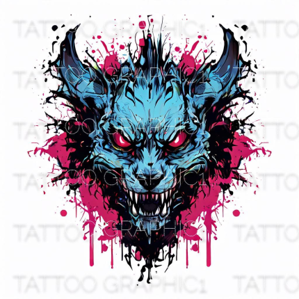 Devil  Design | High Resolution Printable Tattoo Art | Digital Download Decor for Unique Home Aesthetic t-shirts design