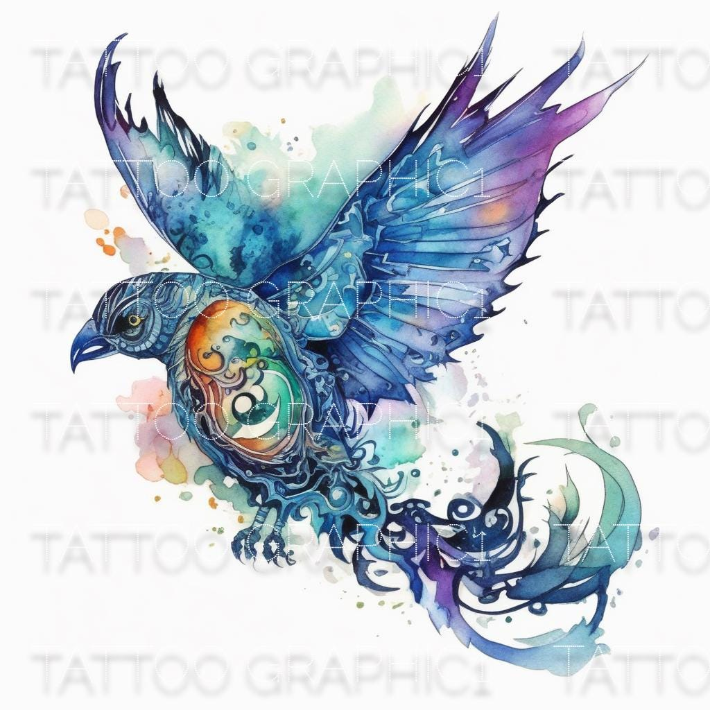 il_fullxfull.6658163810_qps3.jpg Modern Geometric Bird & Flower SVG Clipart Bundle for Crafting - DIY Arts | Unique Minimalist Tattoo Designs for Creative Projects - Image 1
