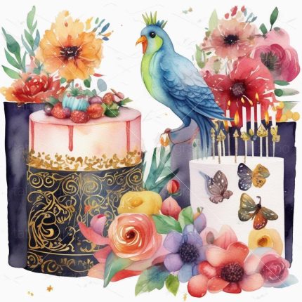 Digital Birthday Clipart Bundle - 150 PNG Cute Designs for Commercial Use, Party Decor & Invitations, High Quality Art