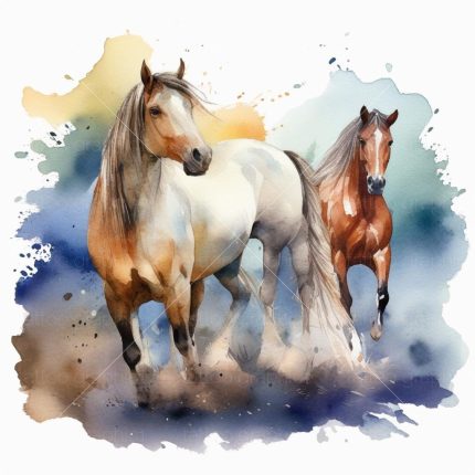 100 Horse Clipart bundle JPG, High Quality,Digital Download,Card Making,Mixed Media,Digital Paper Craft,Watercolor clipart,watercolour horse