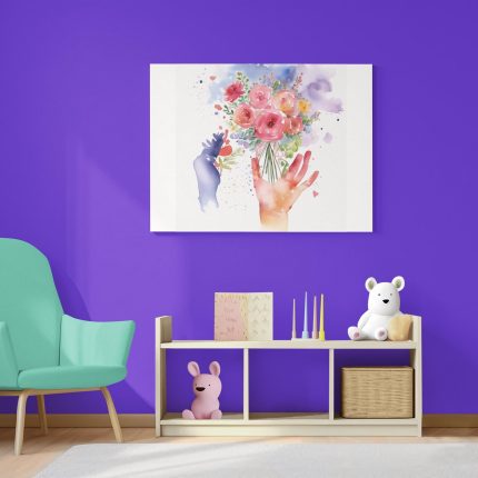 Floral Bouquet Craft Kit - DIY Kids Activity for Valentine's, Mother's Day, Birthday Wall Art, for Commercial Use