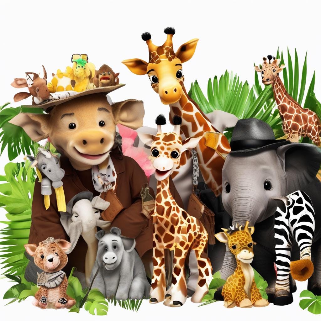 il_fullxfull.6737101290_eu4k.jpg 100 pages Kids Party Favours: Custom Wild Animals Safari Coloring Kits - Digital Download & Fun Printable for Children's Parties - Image 1