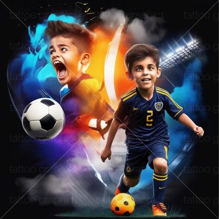 Ultimate Soccer Boys Clipart Bundle - Little League Fútbol Niños - Cute Soccer Characters PNG