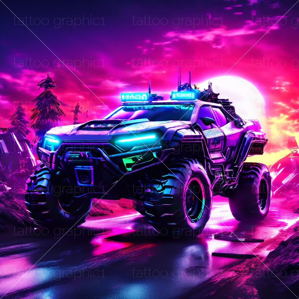 il_fullxfull.6751902535_jaw9.jpg 10 Neon Fun Begins When Road Ends Print | Digital Download for Riders | Ideal Gift for Riding Enthusiasts & Decor SVG - Image 1